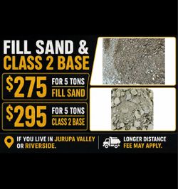 Gravel ,  fill sand , class 2 base , rock , rocks , for turf or pavers