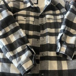 Mens XL Plaid Sherpa Jacket 