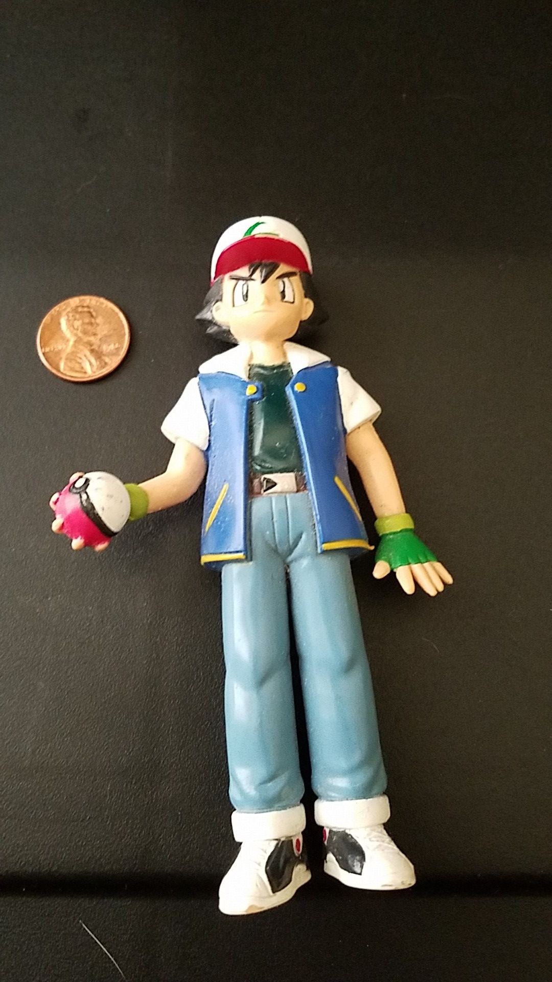 1998 original plastic Ash Pokemon figure