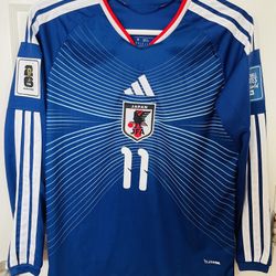 adidas Japan National Football Team 2026 Home Jersey X Blue Lock #11 ISAGI Sz M