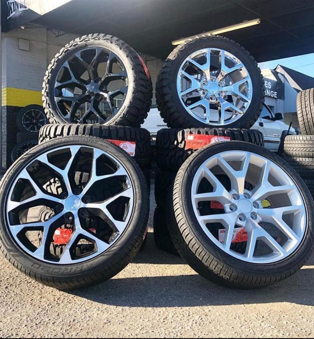 24x10 REPLICA RIMS AND TIRES 305/35/24
