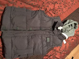 Superdry hooded academy gillet vest Large