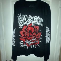 $AD BOYZ by Junior H Red Roses Long Sleeve T-Shirt