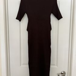 Calvin Klein Short Sleeve Knit Midi Dress