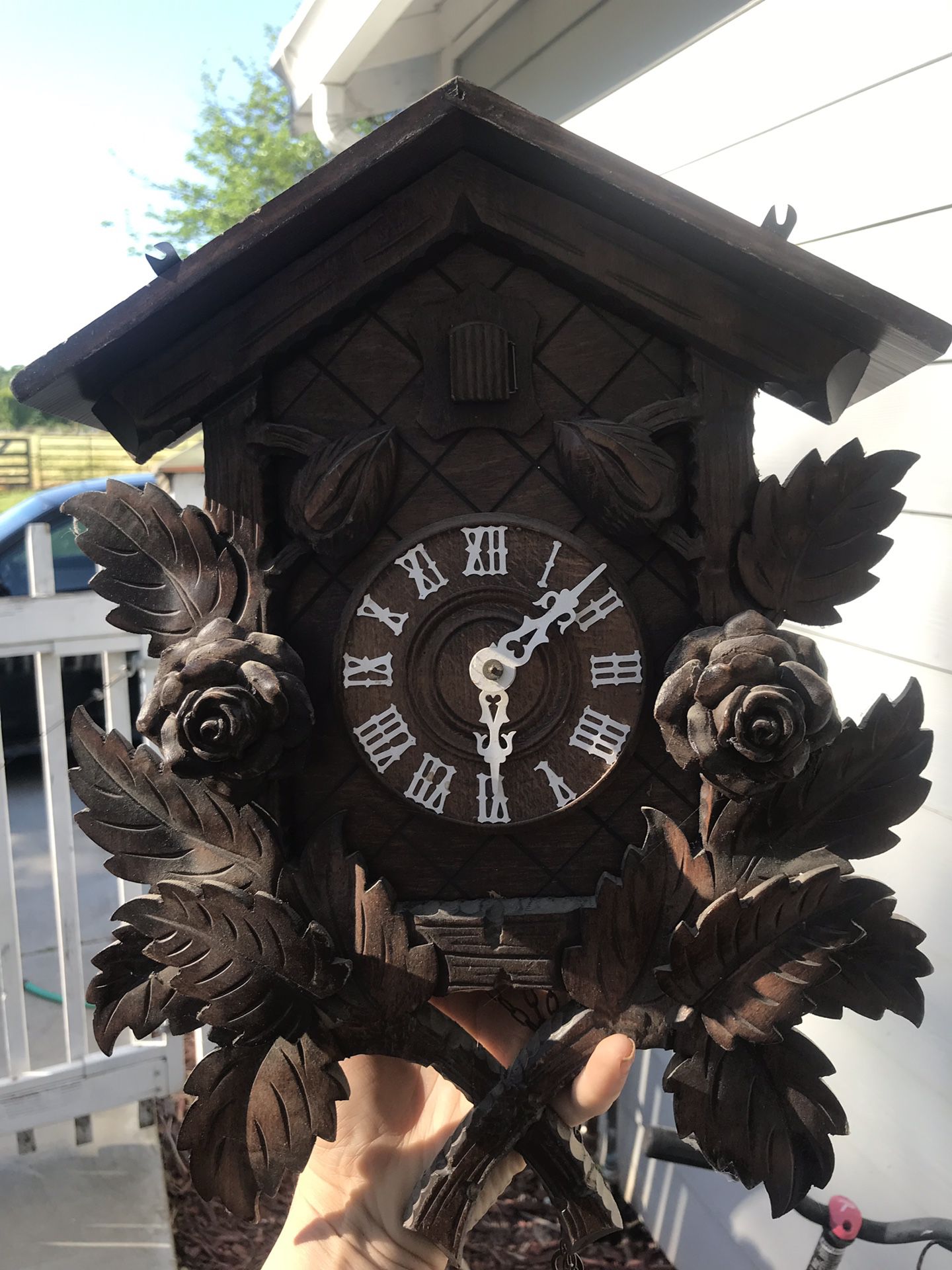 Wooden antique German Coo Coo Clock