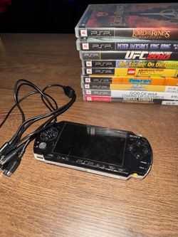 PSP 2000 with 9 games