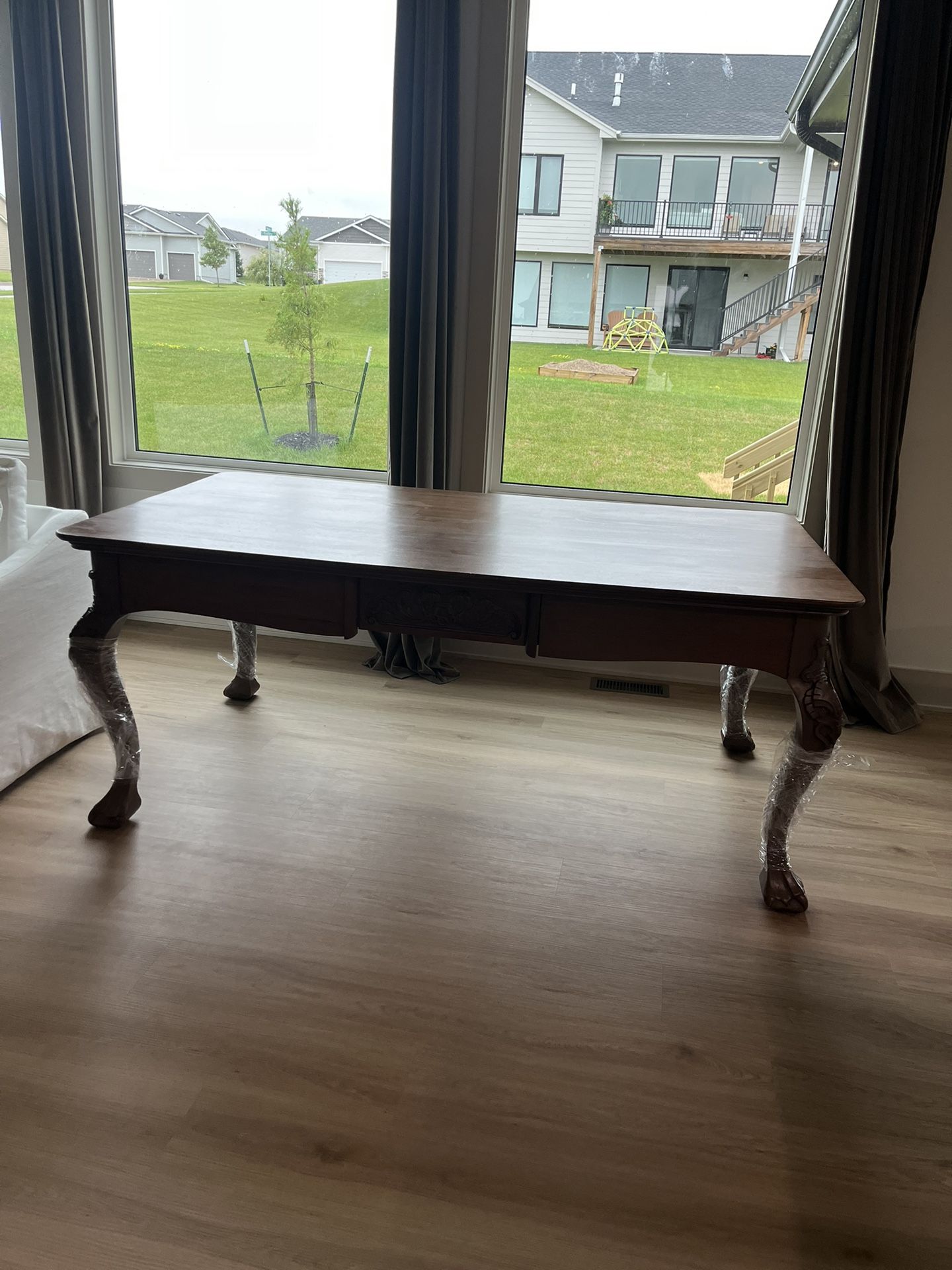 Beautifully Refinished Library Table