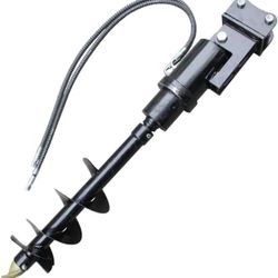 Chinese Mini Excavator Parts 8inch Hydraulic Auger Rotary Drill, With hose Small Mini Excavator Equipment Drilling For Digging,Drilling