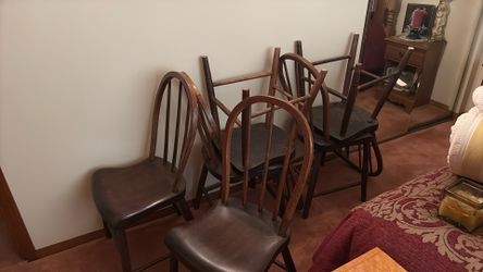 Solid wooden chairs