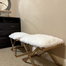 Plush Accent Bench