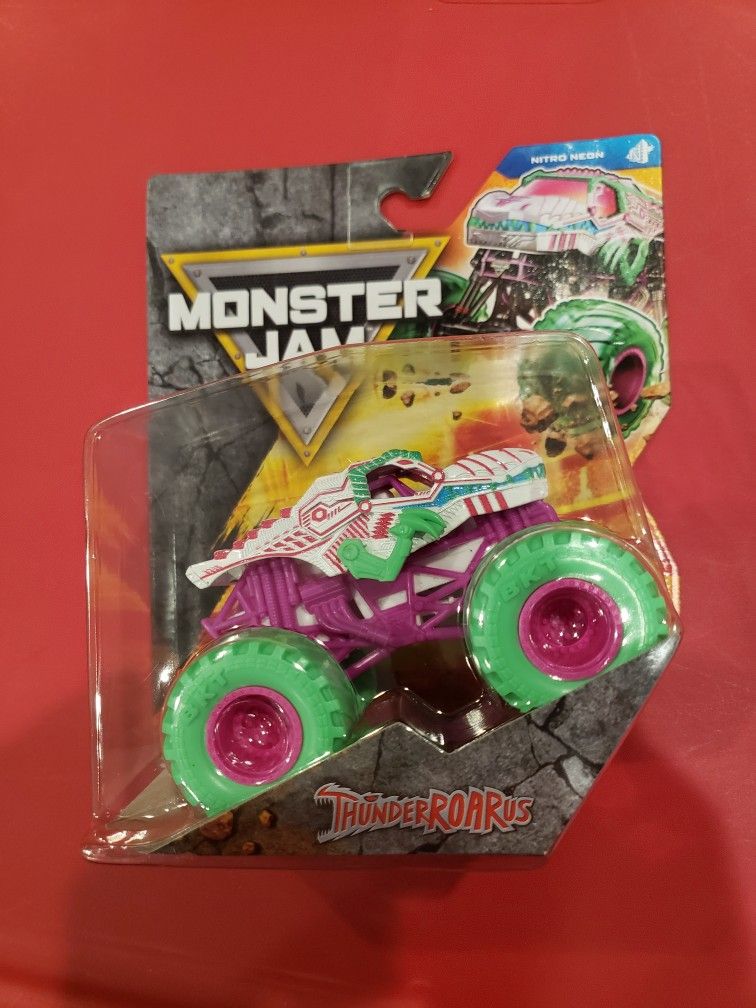 MONSTER JAM "THUNDERROARUS" Series 42, Nitro Neon, 1/64 Scale, VHTF