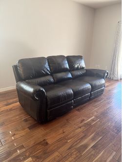 Leather couches (exquisite deal)