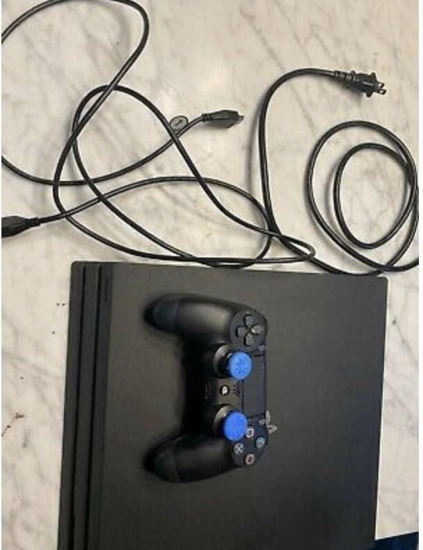 PS4 with controller