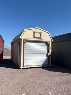 10x20 Lofted Storage Shed with Garage Door