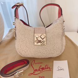 Christian Louboutin Shearling Bag 💯 Authentic! 
