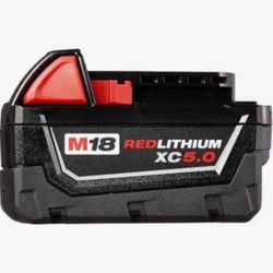 Milwuakee Redlithium Battery XC 5.0