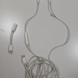 Apple Lightning to 3.5 mm Headphone jack adapter and Earpod
