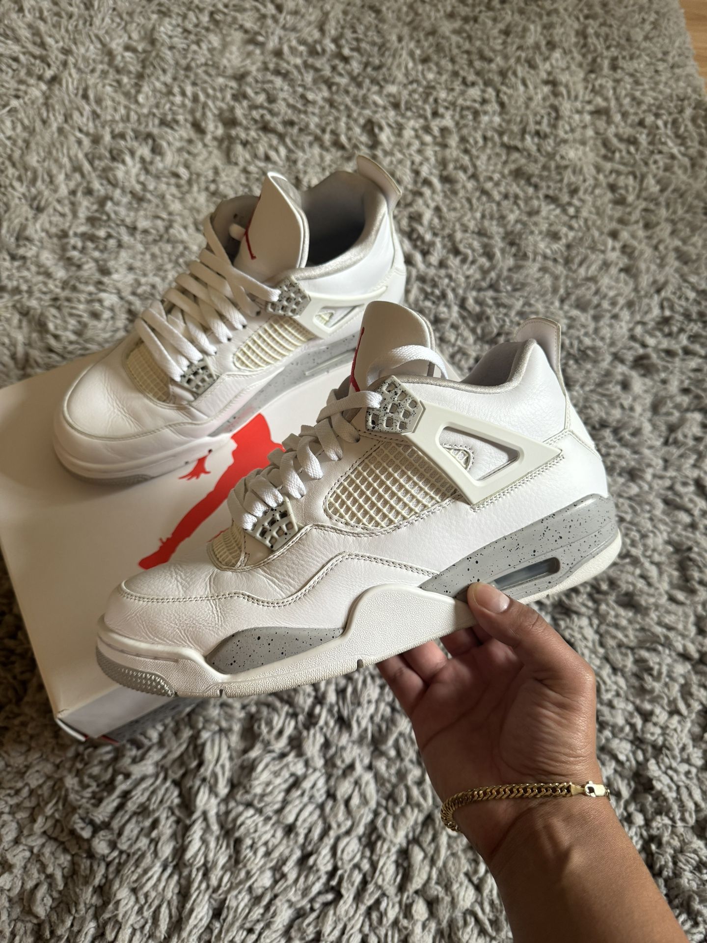 Jordan 4 Retro White Oreo (USED) Size 10