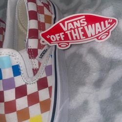vans Rainbow Checker 