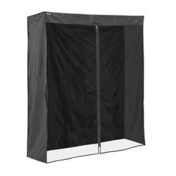 Uline H-5463DLX Deluxe Mobile Shelving Cover 48 x 24 x 72" Black