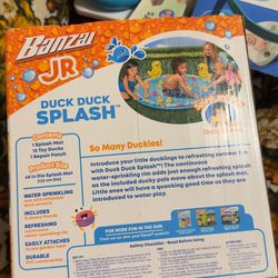 Duck Splash Inflatable Mat with Ducks Toy for Baby/Toddler/Kids