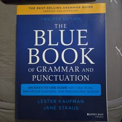 Textbook- The Blue Book Of Grammar And Punctuation