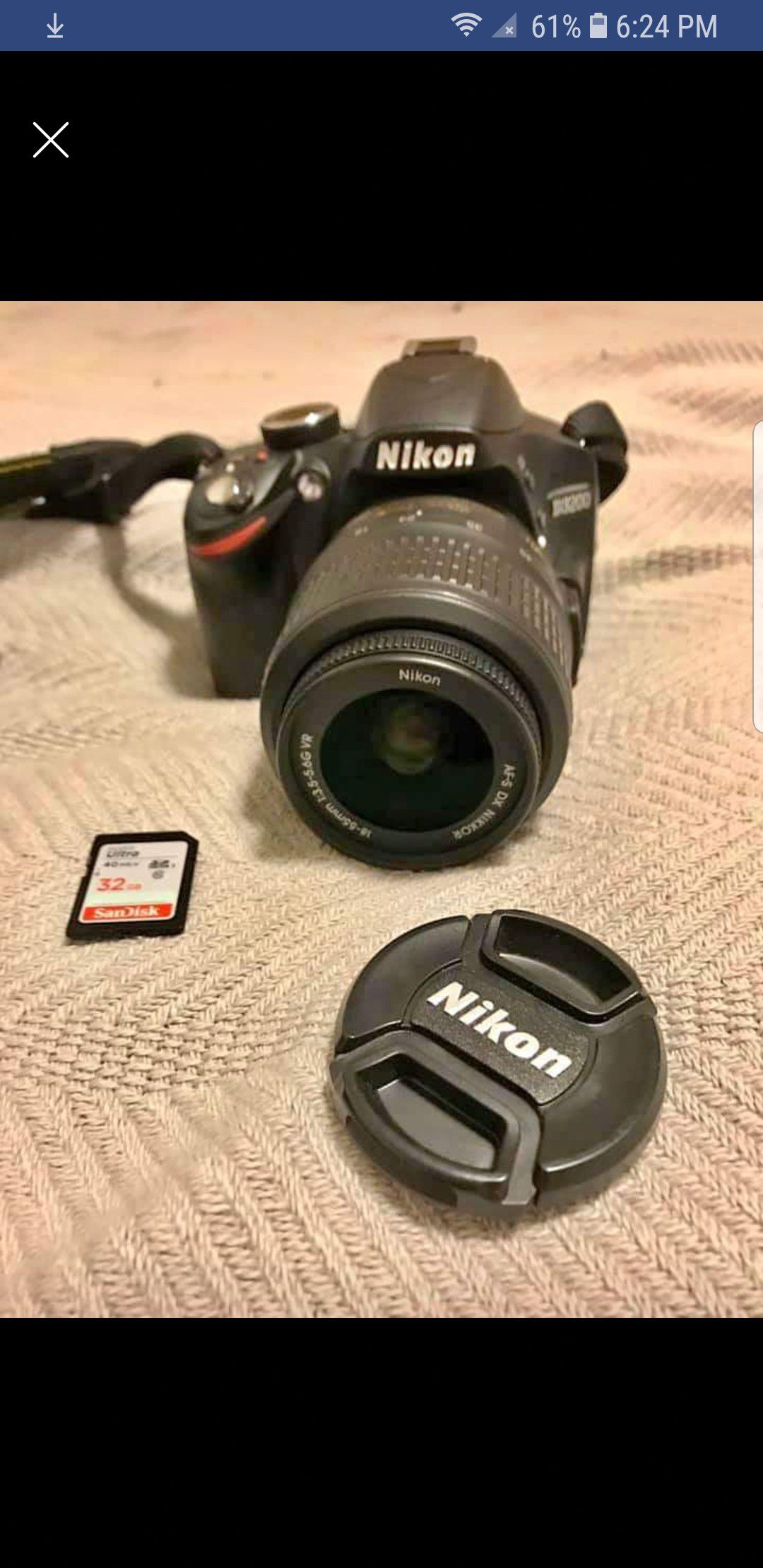 Nikon d3200 $250