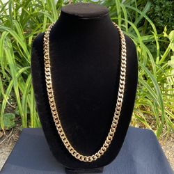 Gold Chain Cuban Necklace 30in 10mm