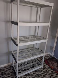 Plastic shelve average price $60