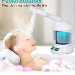 New 2 in 1 Portable Face Steamer and Hair Steamer, Ozone Steamer Humidifier, Vaporizador Facial Steamer