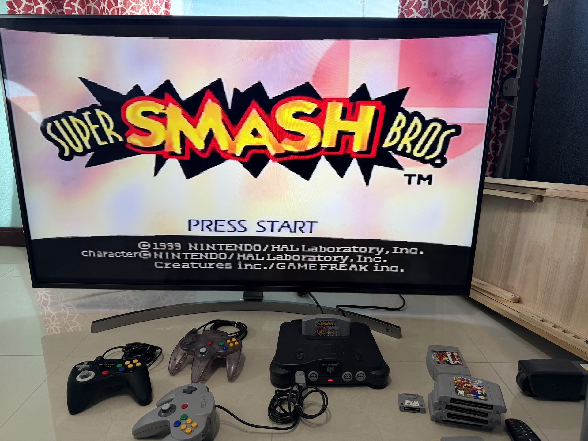N64 Super Smash Bros Video Game