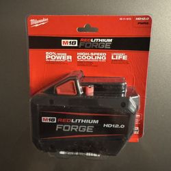 2 Milwaukee Forge 12.0 Batteries Brand New 