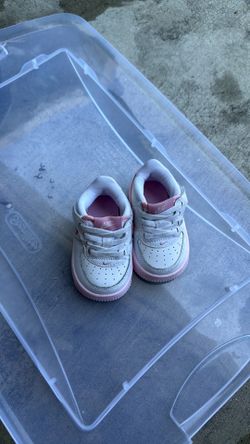 Toddler White pink airforce 4c