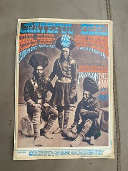 1967 Grateful Dead Concert Postcard