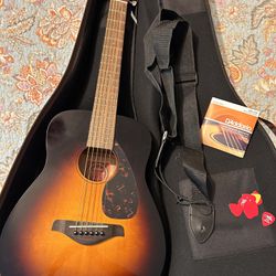 Guitar - Yamaha Acoustic With Carrying Case, Strings
