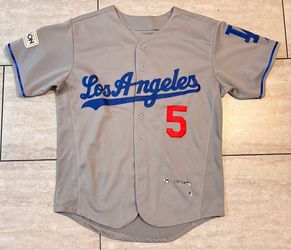 Los Angeles Dodgers #5 Corey Seager Gray Away Jersey adult small