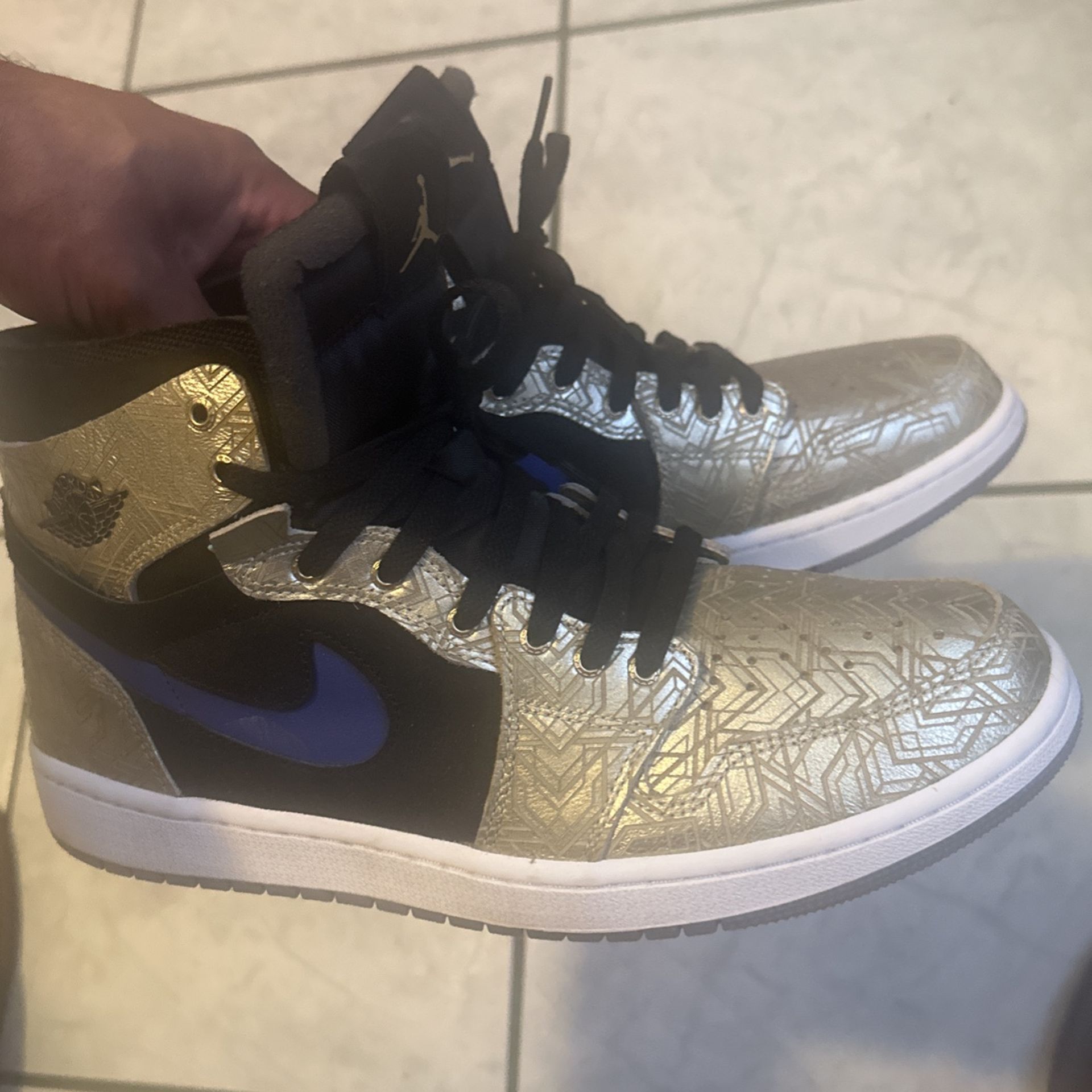  Air Jordan 1 Zoom Comfort Gold Laser 