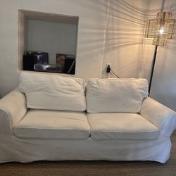 White Slip Cover Sleeper Sofa