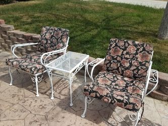 Vintage metal patio set