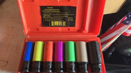 Lug Nut Socket Set, 1/2 Drive 7 piece Set.