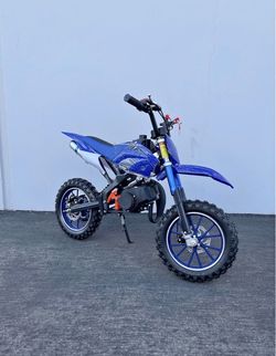 New Blue 50Cc Gas Mini Dirt Bike