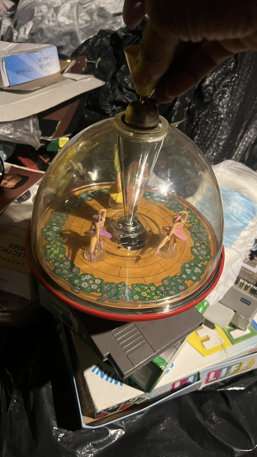 Vintage Ballerina Spinning Top