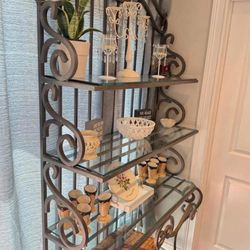 Heavy Metal & Glass Baker’s Rack