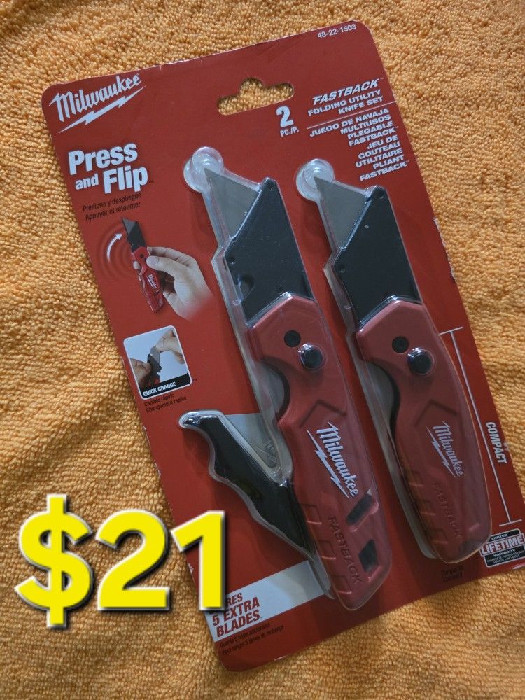 Milwaukee FASTBACK Folding Utility Knife Set