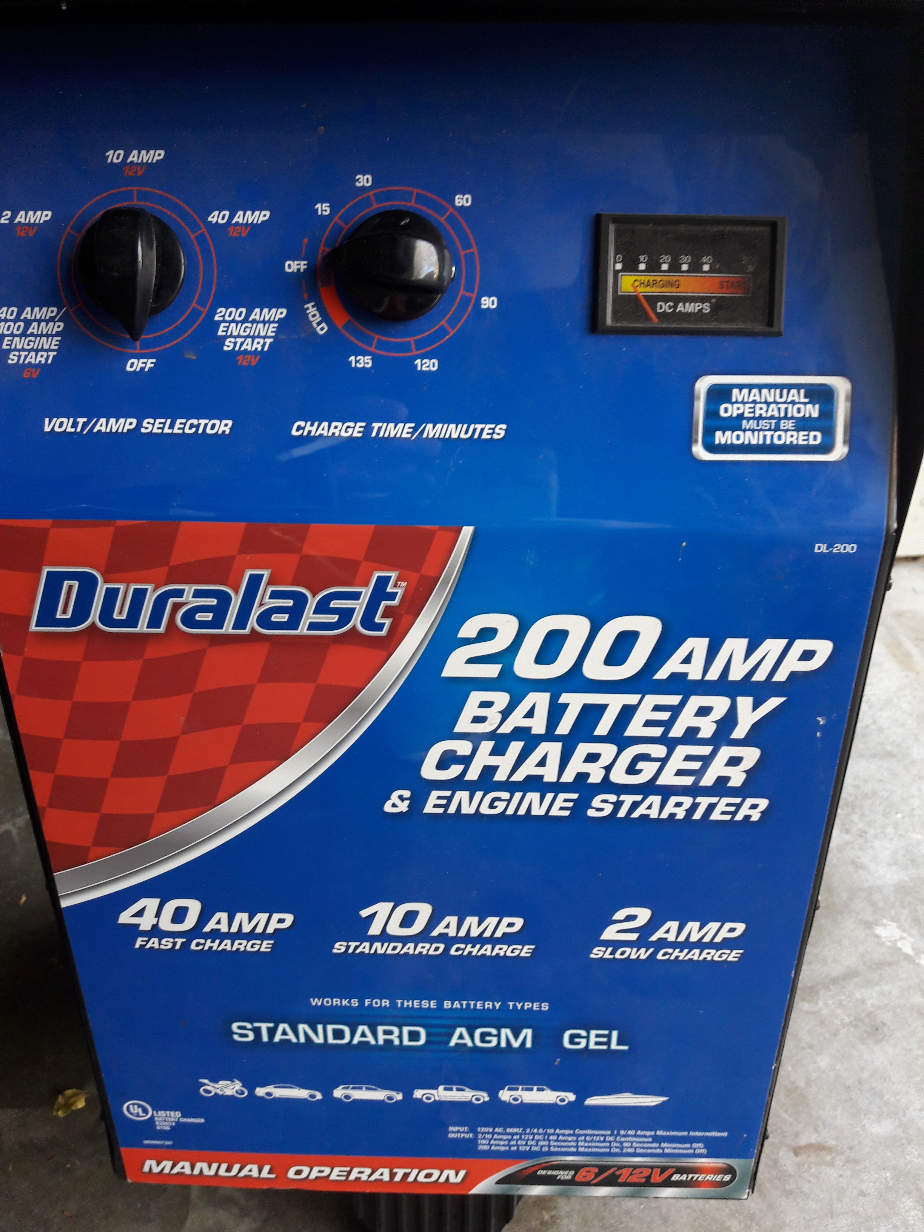 Duralast 200 amp battery charger for Sale in Kennewick, WA OfferUp