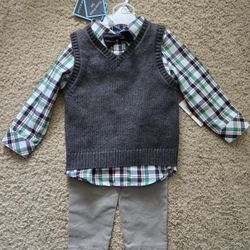 Baby Boy Clothes Size 24 Months 3 Piece Suit Set