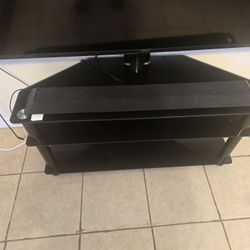 Sony 80" TV With Satand And Sound Bar