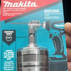 Keyless Chuck Adapter Drill Bit 