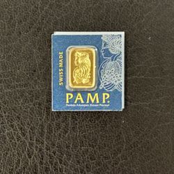 24k Gold 1 Gram Lady Fortuna Bar