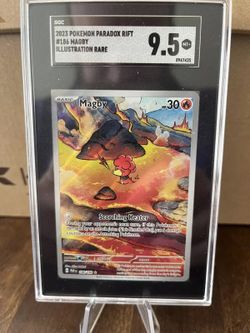 Magby Pokémon Paradox Rift Illustration Rare SGC 9.5 